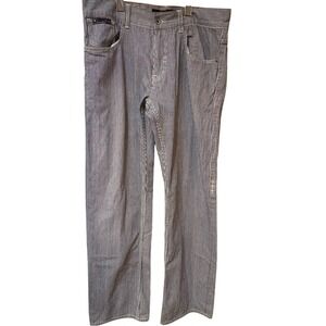 Rocawear Vintage Y2K Hickory Stripe Carpenter Jeans Railroad Denim 34x34 Baggy